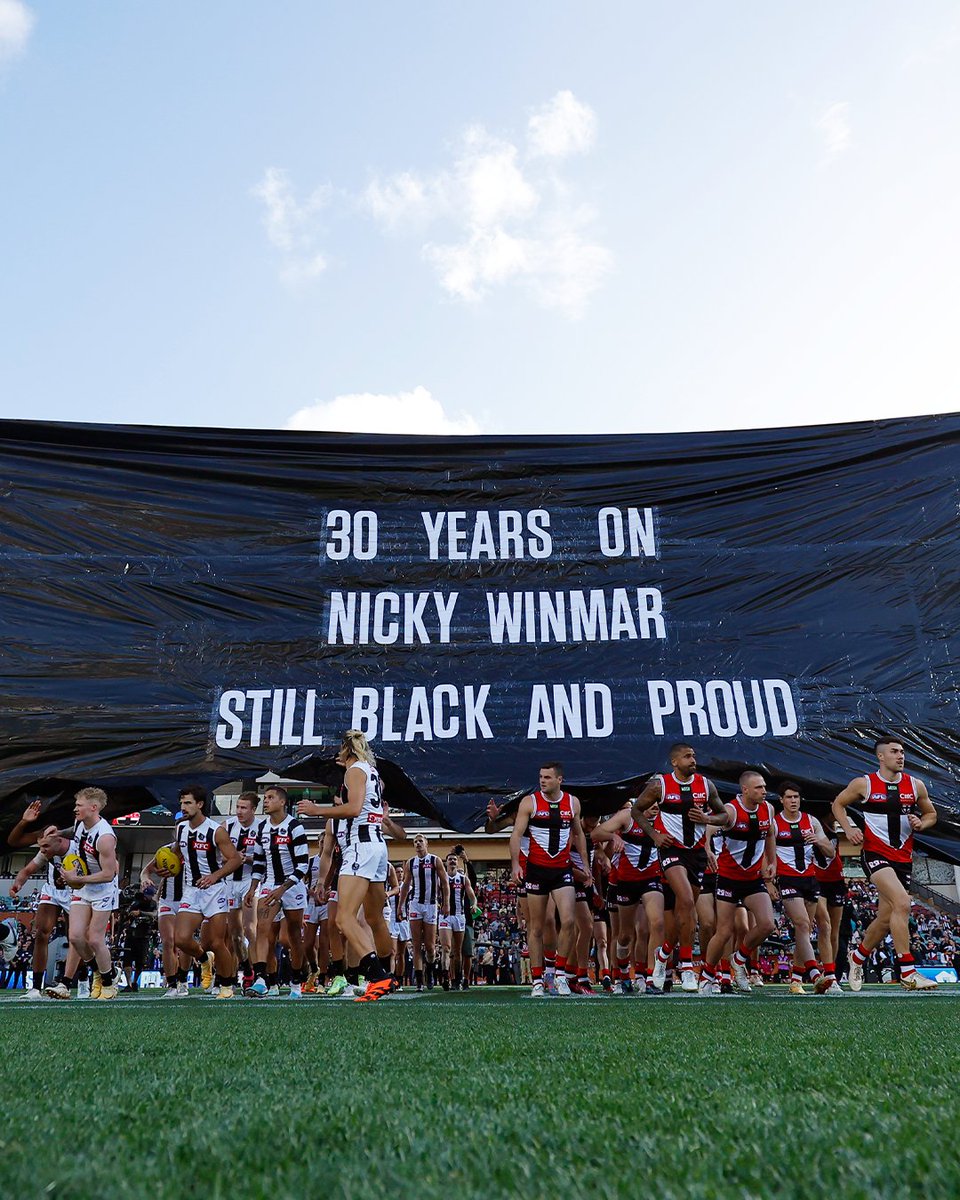 CollingwoodFC's tweet photo. Nicky Winmar's stand against racism will be acknowledged with a traditional Ngarra Jarra Noun (Wurundjeri Woi Wurrung for Healing) Ceremony at Victoria Park from 6-8pm on Tuesday, April 18.

All welcome at this free public event 🖤💛❤️ https://t.co/V9e734s7Wx