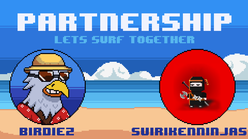 BitEaglez's tweet photo. 🎁Partner Giveaway!

✅Follow 
@SuiBirdiez &amp; @Suirikenninjas 

✅Like/Retweet

✅Join both discords
https://t.co/CUZaUWbL6P
https://t.co/GGvOa5CmWK

🎉 Reward: 
🛒 25 WL Spots for both projects

⏳48hrs!

#SuiEcosystem #SuiNFTs #Sui #NFT #NFTs #pixelart #Sui #Suinami #WLGiveaway https://t.co/h5dQgUfo4M