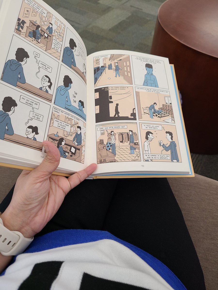 La Odisea de Hakim es mi primera novela gráfica en español. (The Odyssey of Hakim is my first graphic novel in Spanish.)
 Esta novela sobre la vida de Hakim, un refugiado de siria. ( This novel is about the life of Hakim, a refugee from syria)