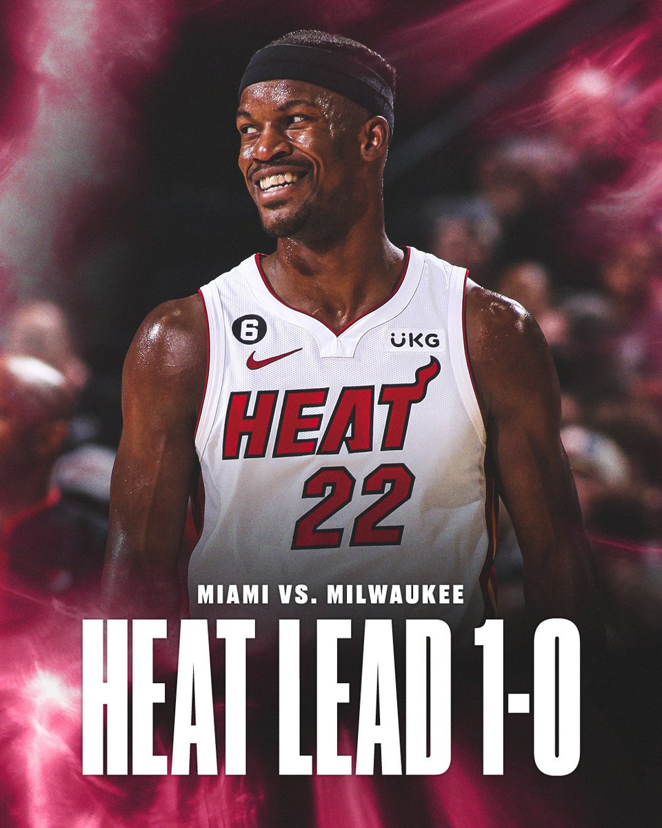 espn's tweet photo. THE HEAT TAKE GAME 1 ON THE ROAD 🌴 https://t.co/OgPgLZTbfu