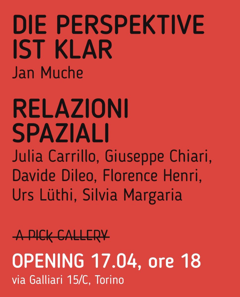 a_pick_gallery's tweet photo. Inaugurano il 17 aprile 2023 due nuove mostre! https://t.co/QPnnas0uXN