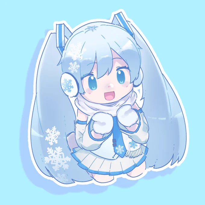 ピアプクロウですホー!今日もピアプロに投稿された作品を紹介していくホー☆かるむさんの雪ミクさん!ニコっと笑顔がとってもキュートだホー(*'▽`*)【】 #piapro #雪ミク #初音ミク 