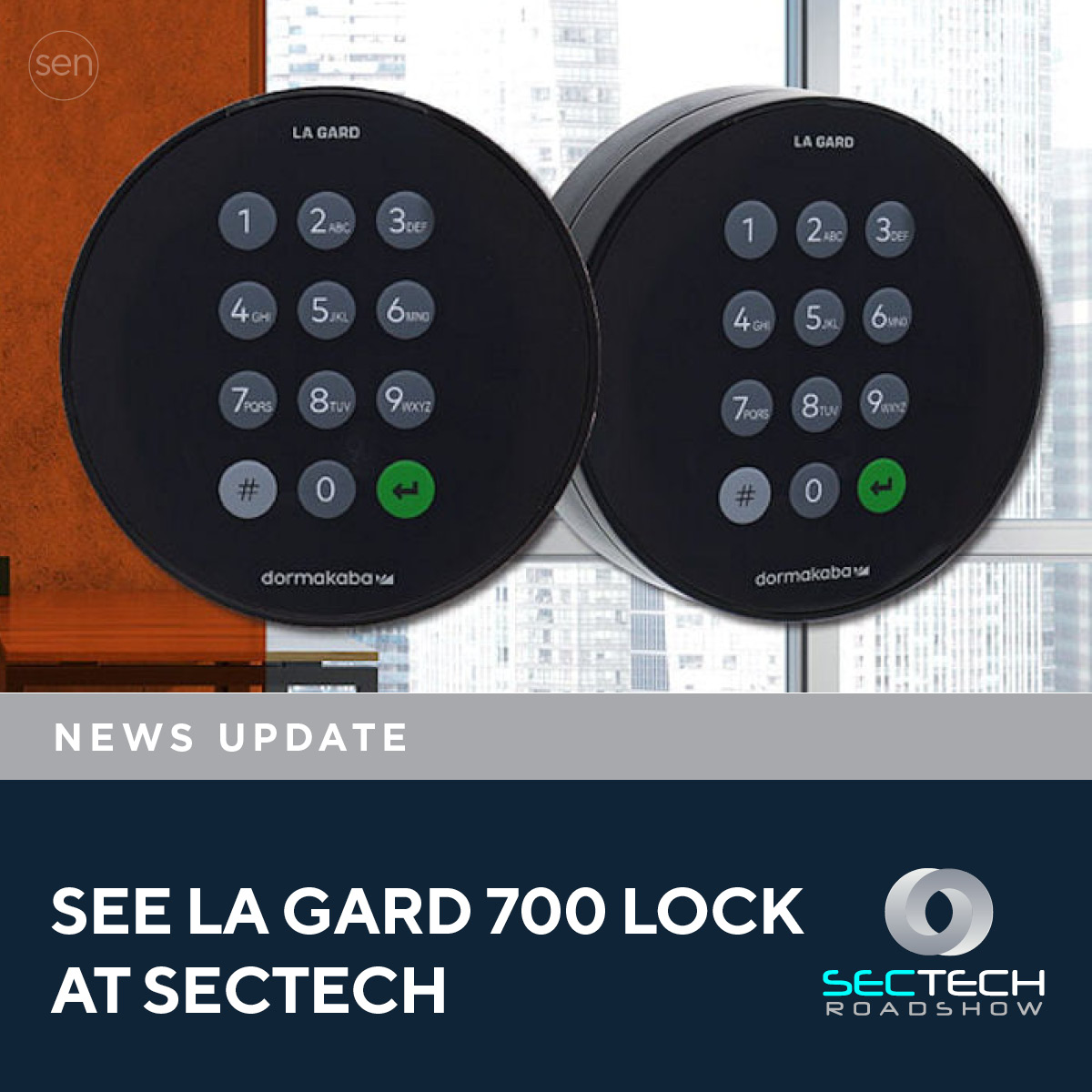 sen.news/see-la-gard-70…
'SmartLock Digital is bringing the LA GARD 700 high security lock to SecTech this May.'
#accesscontrol #entrancecontrol #doors #locks #securityintegration #securityinstallers #securitymanagers #securityconsultants #SEN #SENnews