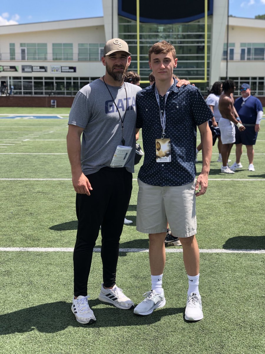 TateGideon's tweet photo. Thank you ⁦@CoachThurmond87⁩ ⁦@TurnerWest5⁩ ⁦@GSCoachHelton⁩ &amp; ⁦@GSAthletics_FB⁩ for a great Junior Day !🏈 Excited for camp in June !@CoachTWood⁩ ⁦@HeberFootball⁩ ⁦@recruitNE_GA⁩ ⁦@tomtabler ⁦@ARPrepSports⁩ ⁦@GSEaglesVoice⁩ https://t.co/nk71WwfiOZ