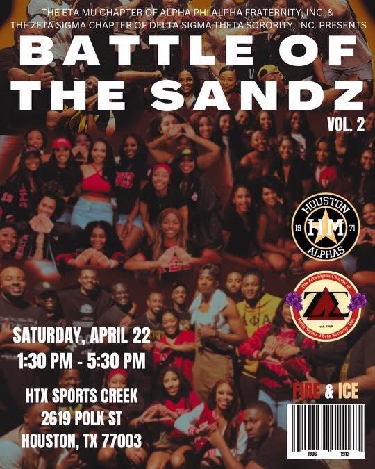 This Saturday, join us for Battle of the Sandz volleyball tournament with <a href="/UH_Deltas/">UH Deltas</a>. 🏐

We hope to see you there 🔥🧊

Sign-Up link in bio 🔗