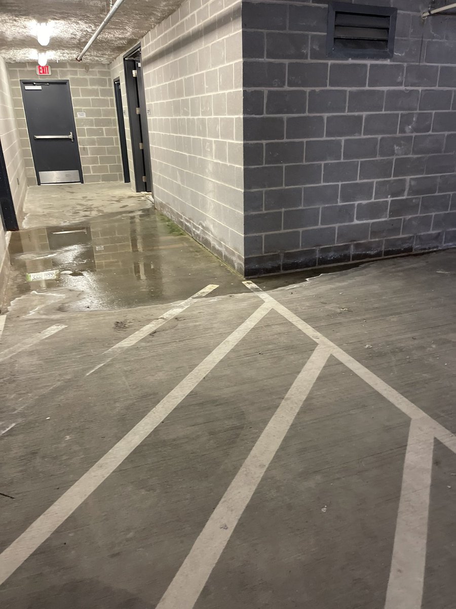 ScottLepp's tweet photo. @TheBattOnline The pool equipment room needs to be maintained. This could cause a problem in the future. Water everywhere due to a broken line to the chlorinating system. https://t.co/uQgAJemB40