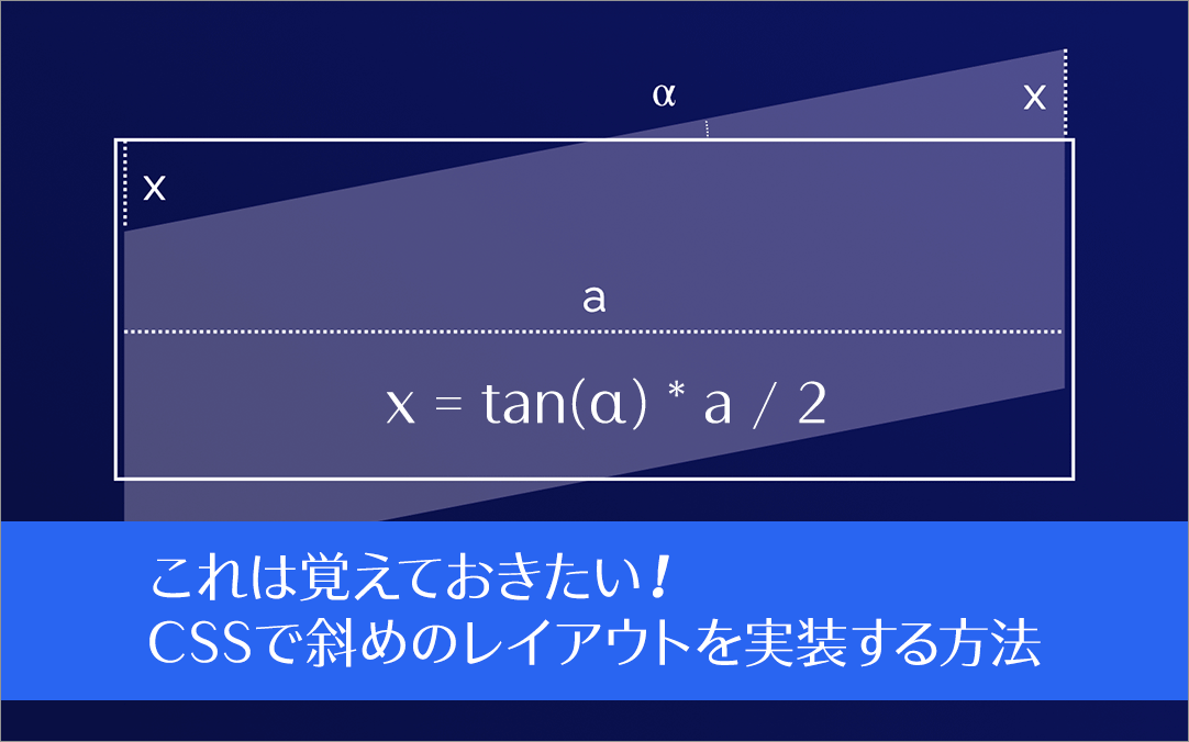 colisscom's tweet photo. これは覚えておきたい！ CSSの三角関数で斜めのレイアウトを実装するテクニック

https://t.co/2oONm4BvOS https://t.co/M1S8AGctrk