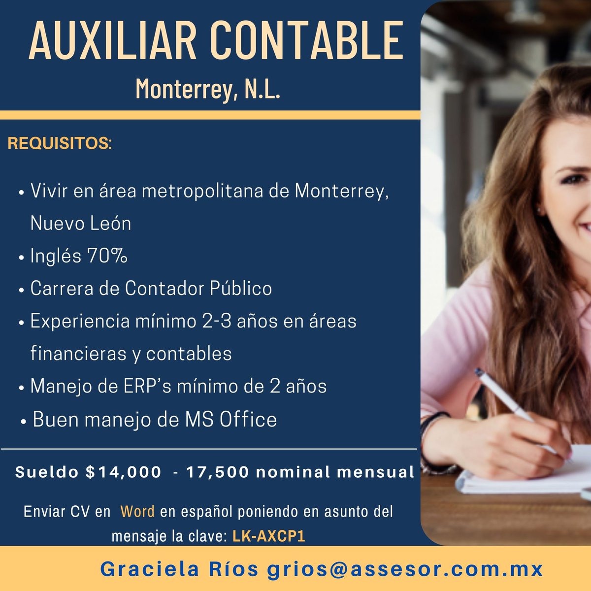 gracielarios's tweet photo. ¿Ya me sigues en la pagina de mi empresa Assésor en LinkedIn?
https://t.co/QlBnaAPnaC /admin/
¡Sígueme!

#Vacante #Headhunter #Reclutadores #Oportunidadlaboral #Empleo #Vacante #RecursosHumanos #Assesor #Contrataciones #Trabajo #Reclutar #Puesto #oportunidad #jobsearch #jobs https://t.co/gRbWsyFBlL