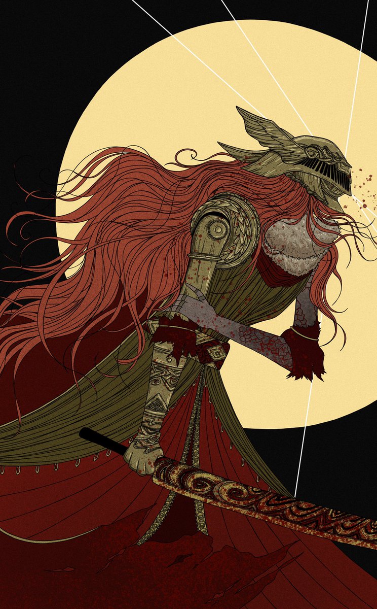 serbannah's tweet photo. “Blade of Miquella” 🌙

Just some #EldenRing art that I’m super proud of! https://t.co/nMPYHxniVh