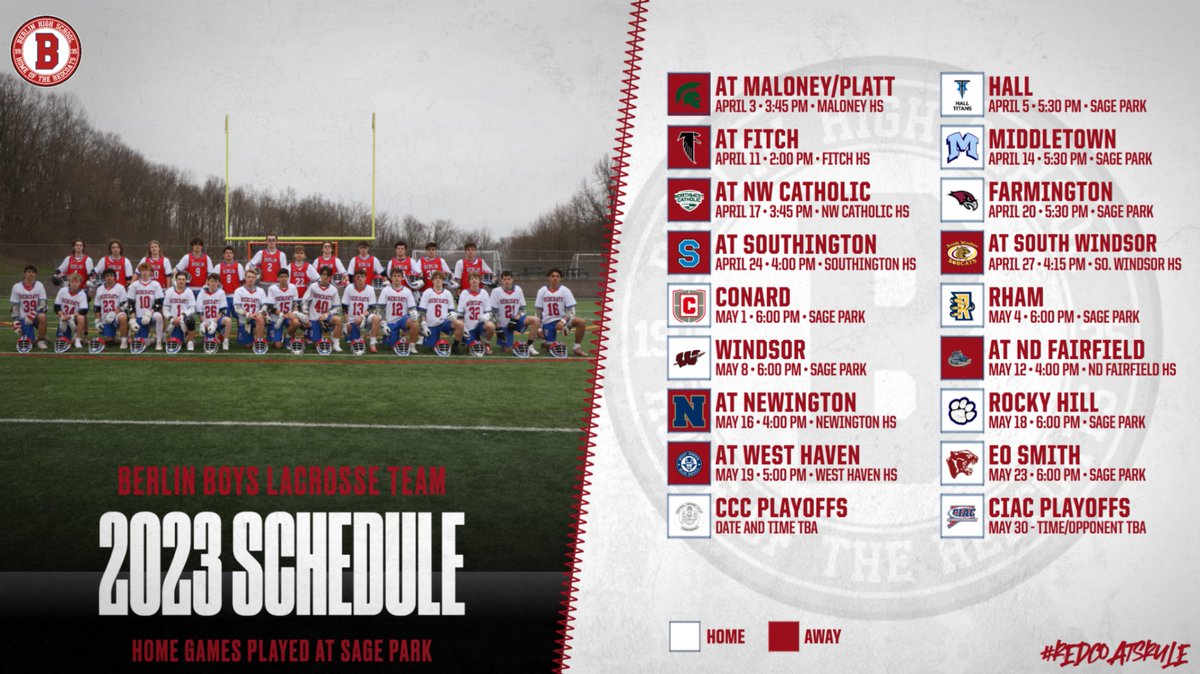 Boys Lacrosse Schedule