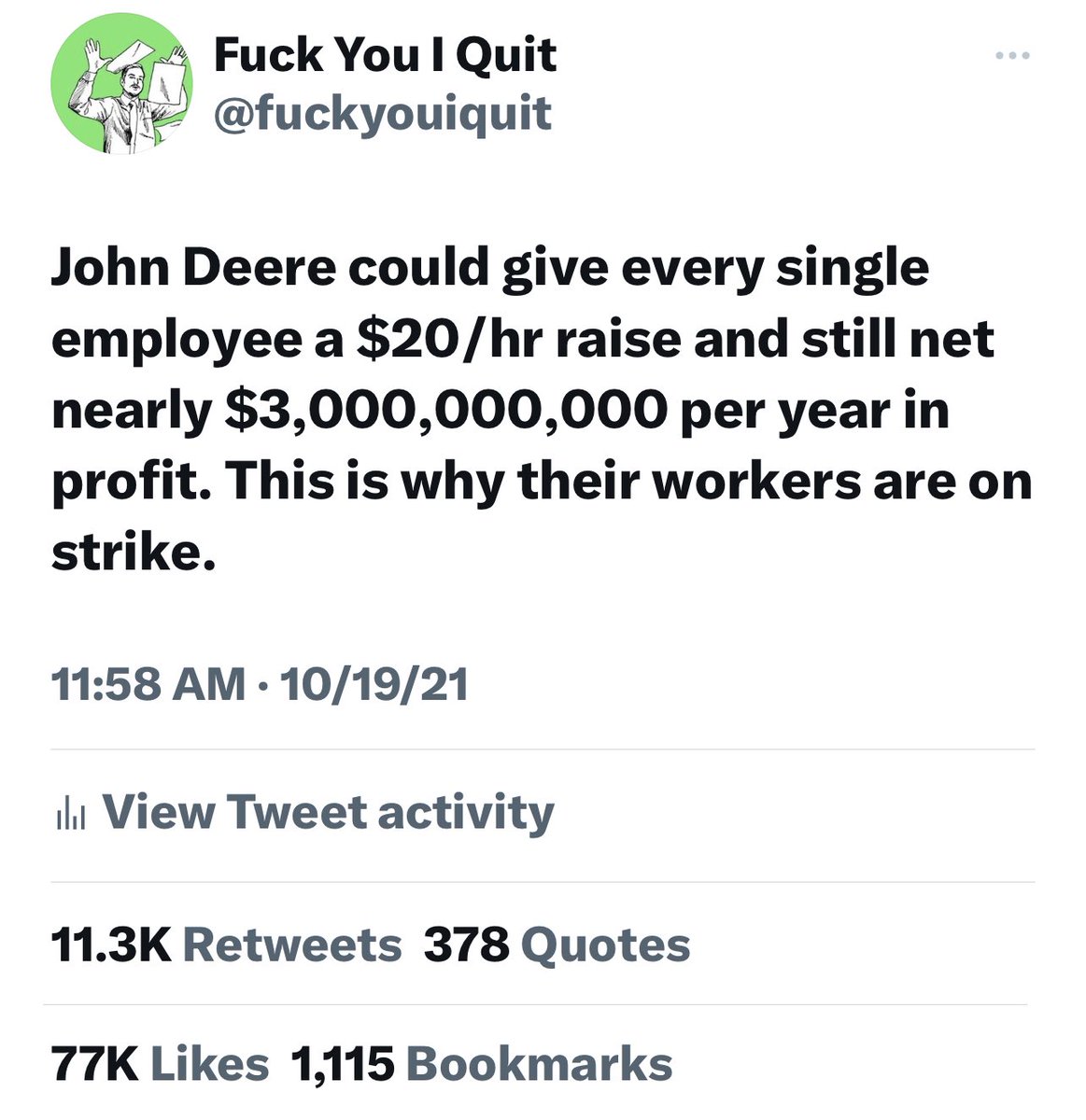 Fuck You I Quit tweet media