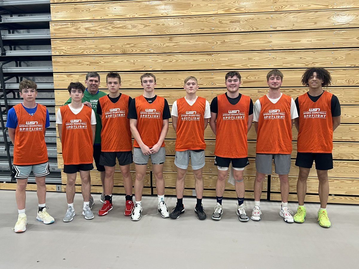 2023 WSN Spring Spotlight champs coached by Steve Smith #wisbb

Kashton Allen, Oconomowoc
Alex Berget, Holmen
Michael Busateri, Oak Creek
Aiden Crane, Parkview
Canan Huss, McDonell Central
Kooper Mlsna, Lakeside Lutheran
Jesse Napgezek, Wausau East
Tyshawn Teague-Johnson, Turner