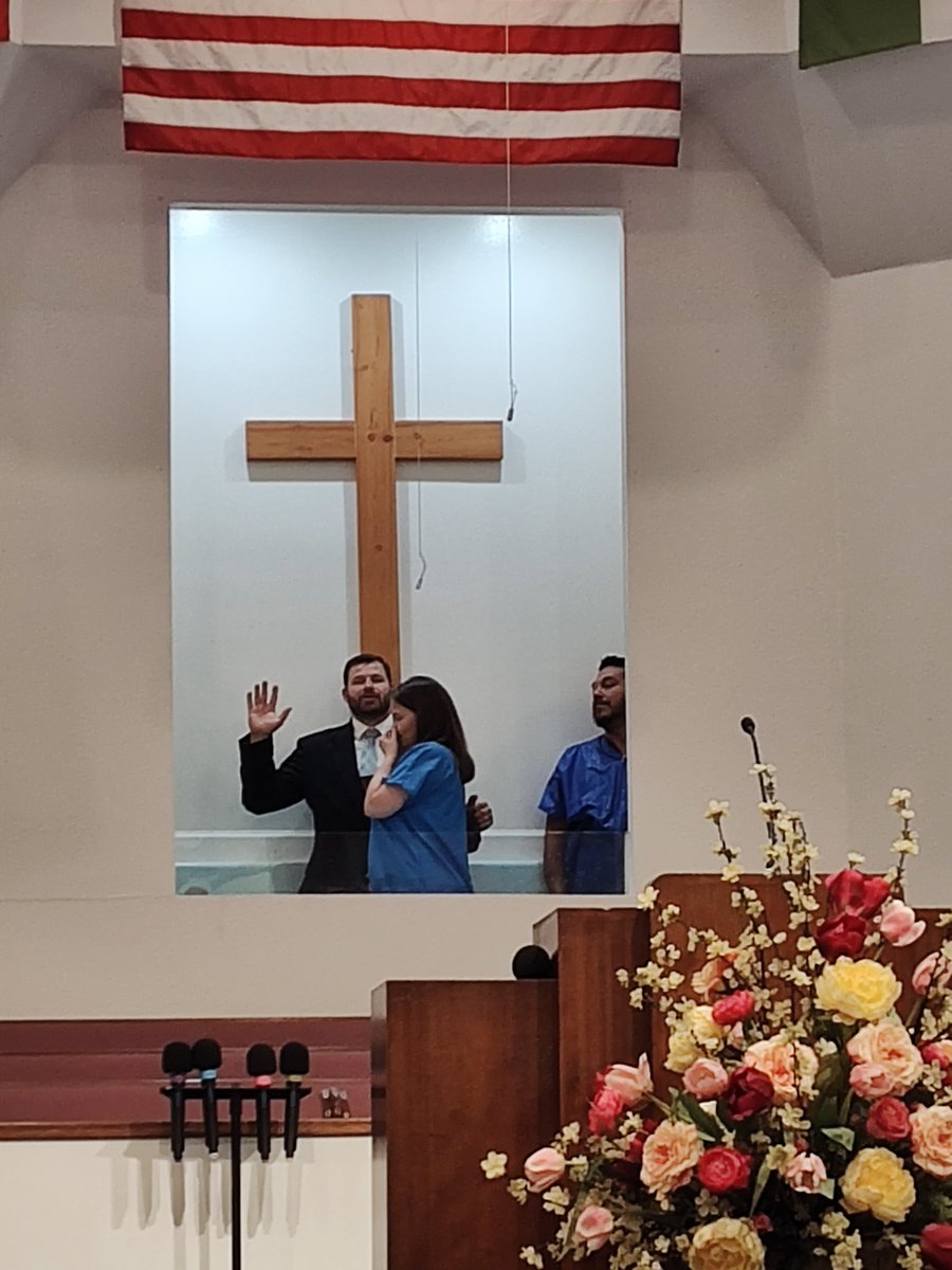 SimmerMelissa's tweet photo. Week 16 of 2023 at CBC. We had missionaries Layne &amp; Nelia Jones to the Philippines with us. CBC has supported them for many years. They have been serving in the Philippines since 1985.  We had several saved and 2 baptized. We had 369 in church today with 114 on the church buses. https://t.co/TgmZxj7ct6