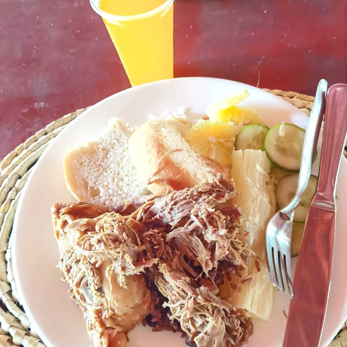 MoVernie's tweet photo. [#CUBATRAVELSERIES]

4th STOP: Lunch at #RanchoPalma.

A very nice outdoor space with trees, huts, live music and authentic #Cuban lunch.

The #BBQ chicken was nicely charred and hand pull beef was delish.

#govisitcuba
#cubatravel #cuba #cubastyle #cubanfoodie #cubanfood https://t.co/nkGcLcYdpR