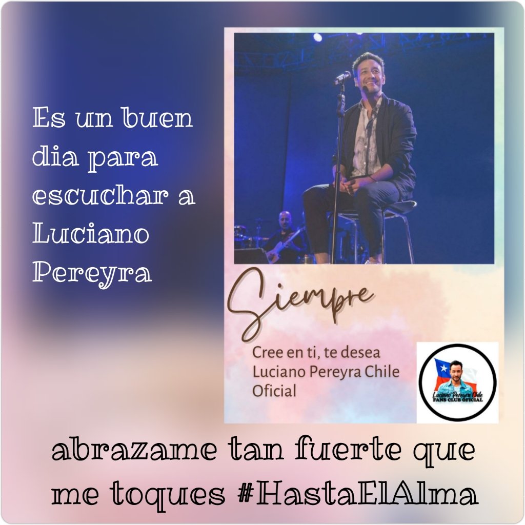 DannyStyleC's tweet image. Hoy nos abrazamos  #HastaElAlma 😁 para  suene @LucianoPereyra  en las radios de 🇨🇱 😘😘  @FMDOS @RadioPudahuel  @Radio_Romantica @RadioDisneyLA  @RadioCorazonFM @UMusicChile  @radio_festival @LPereyrachile