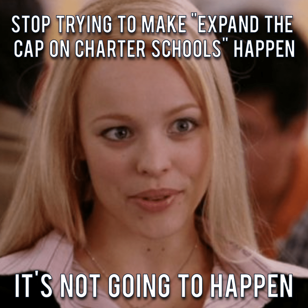nysut's tweet photo. We continue to firmly stand against the proposal to expand corporate charter schools in New York. We'll keep working to ensure that – like "fetch" – it doesn't happen. #CharterSchoolsDivideUs https://t.co/cuB87zpVIZ