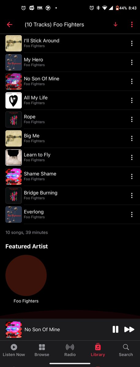 Slappy_san's tweet photo. #NowPlaying #10Tracks @foofighters https://t.co/llajQpLmcU