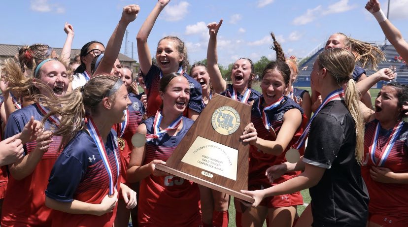theresa_mcc's tweet photo. Forever grateful for the years spent playing for Grapevine. Thank you @_onemustang for not only giving me my best friends, but teaching me the importance of resilience, belief, and trust. No better way to end as STATE CHAMPIONS!!! #onemustang https://t.co/p6lHuAytCm