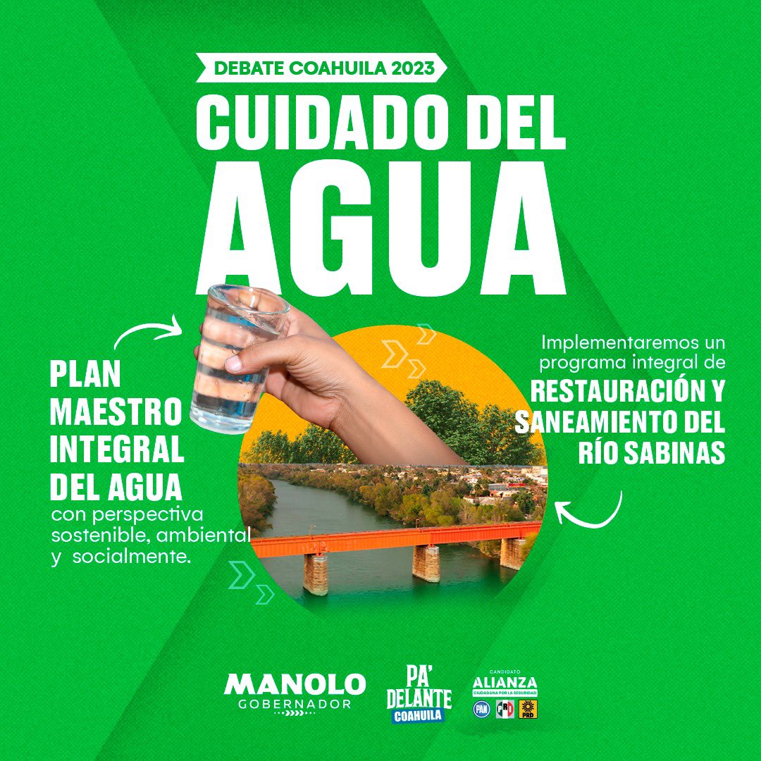 jagtzjardon's tweet photo. Además @manolojim integra en su plan de gobierno el tema de la sustentabilidad y el cuidado del agua. 

#ManoloGobernador #ManoloGanóElDebate https://t.co/FaQ7udTca2
