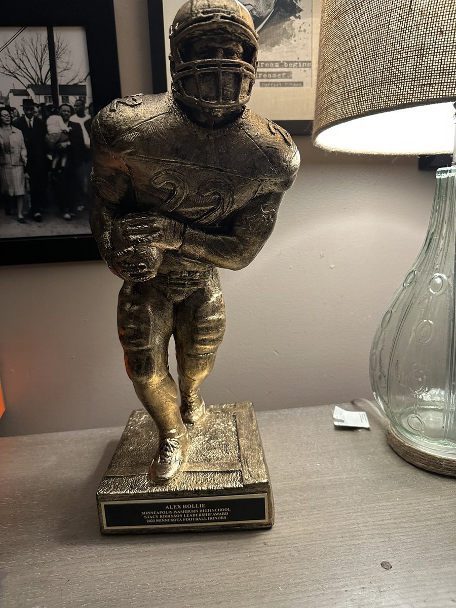 Alex Hollie (@alexjhollie43) on Twitter photo Today I got awarded the Stacy Robinson Leadership Award… Thank you to the Minnesota Football Honors and my Head Coach Ryan Galindo <a href="/FootballMillers/">Washburn Millers Football</a> <a href="/BethelRoyalsFB/">Bethel Football</a> Today I got awarded the Stacy Robinson Leadership Award… Thank you to the Minnesota Football Honors and my Head Coach Ryan Galindo <a href="/FootballMillers/">Washburn Millers Football</a> <a href="/BethelRoyalsFB/">Bethel Football</a>