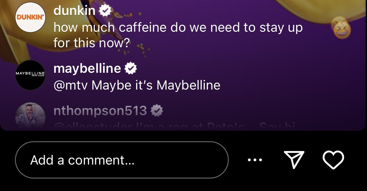 The brand account comments on the #LOVEISBLINDreunion IG live may be more entertaining than the reunion itself (or lack of reunion🥲).