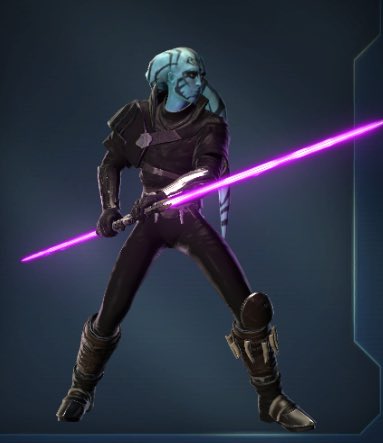 SWTORSetRates's tweet photo. This #SWTOR set rate was submitted by a player on Discord!

We’ve given this set a rating of 5/10 due to it’s consistent solid theme and potential! We would recommend trying cape pants, a more pronounced belt, and gloves to match the boots.

Submission notes below! https://t.co/9cPDPWxxkG