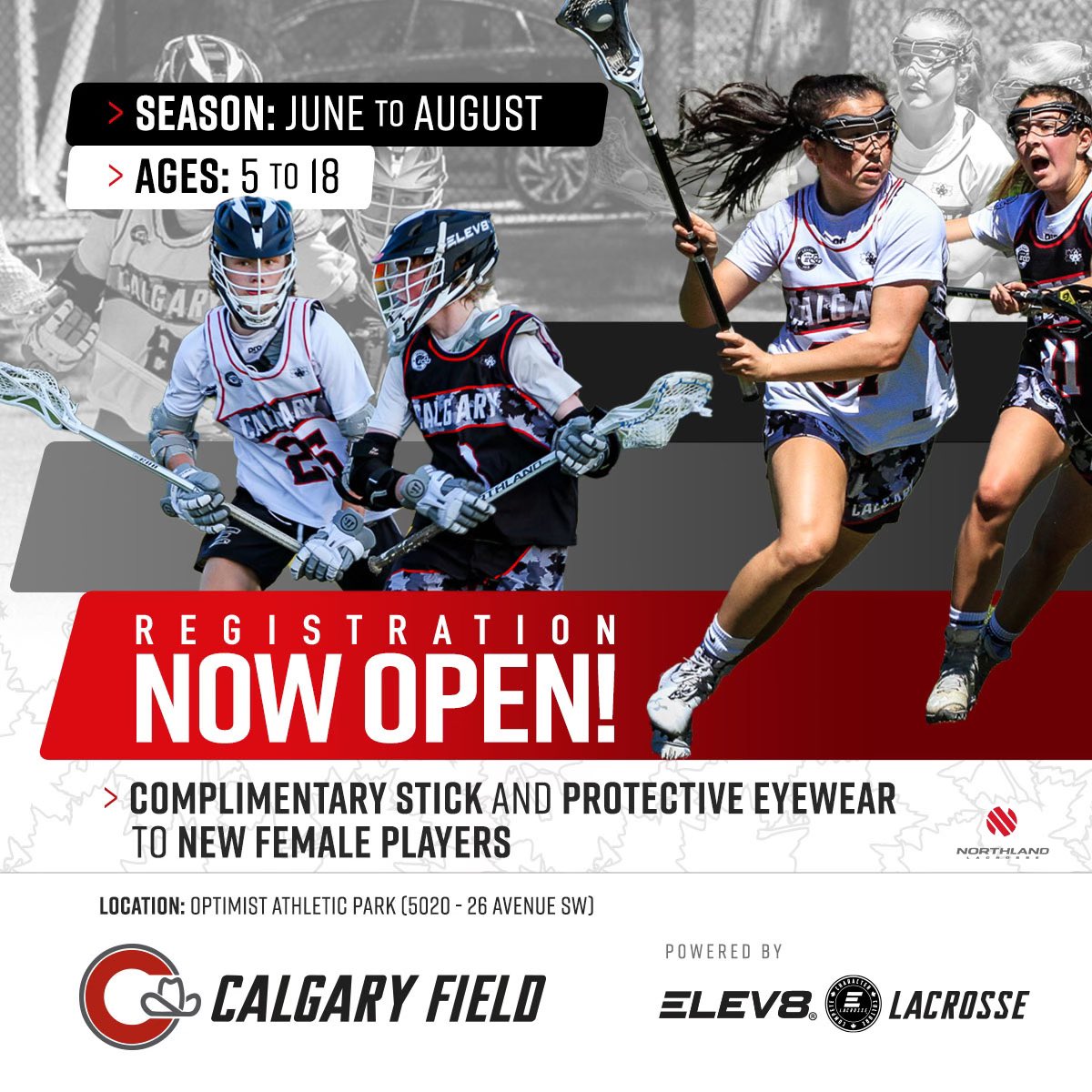 PROGRAM REMINDER

EARLY REGISTRATION ENDS Tuesday, April 18th 11:59pm!

LATE REGISTRATIONS begins Wednesday, April 19th and ends Saturday, June 10th!

LINK IN BIO to learn more!

#character #culture #compete #ELEV8Lacrosse #CalgaryField
