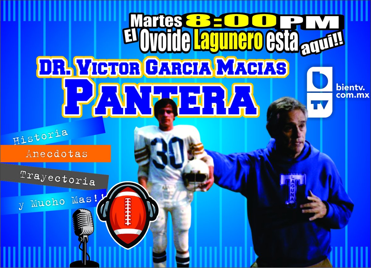 OscarParraTD's tweet image. Este Martes a las 8 de la Noche en Primero y Diez de BienTV...Super Invitado...la Leyenda el Dr. Victor Garcia Macias "Panther",su etapa como jugador y coach .este Martes 18 de Abril a las 8 de la Noche....Te Esperamos!!