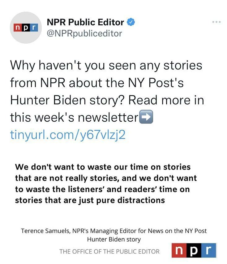KCM110's tweet photo. @NPR NPR: We're not state affiliated! 
Also NPR: https://t.co/vILrRDJ1MU