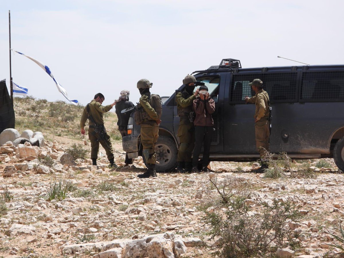 THathaleen's tweet photo. This is how our shepherds life became after the occupation put more restrictions on our freedom of movement. This is the 5th time, where our shepherds get chased or even arrested (kidnapped), just in the holy month of Ramadan. https://t.co/bjmyE705SY
