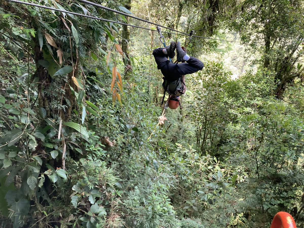 BC_Geo_9's tweet photo. Day 3 - Baños - Pailon del Diablo waterfall and zip lining through the canyon @puntzan_canopy.  Great day of adventure! @ExploricaByWS @MiscoeHill #Ecuador https://t.co/vVE2gt2j6s