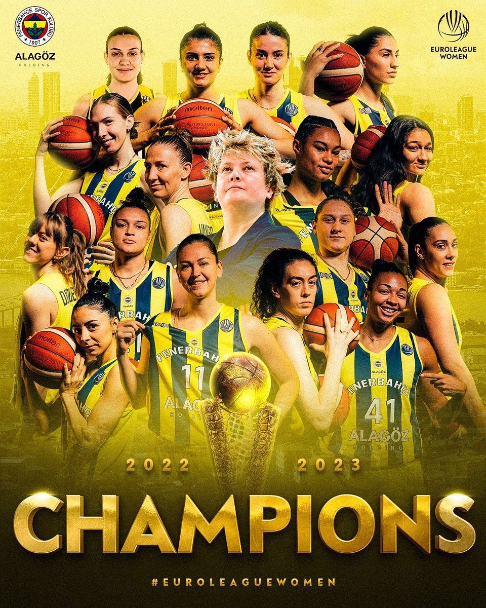 ŞAMPİYON 💛💙 #EuroLeagueWomen