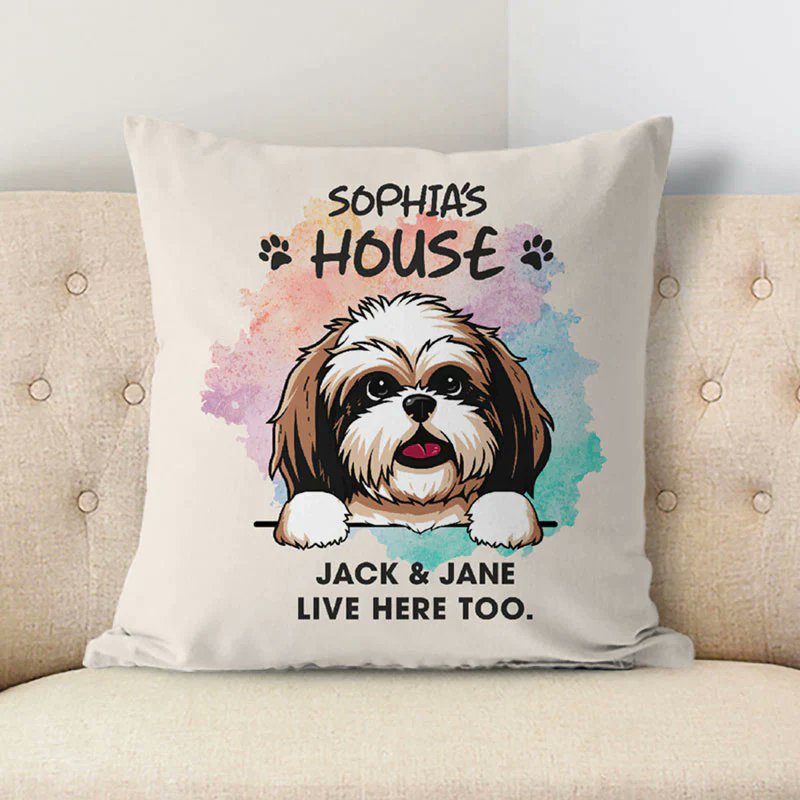 Perfect personalized pillow for anyone who has a dog 🥰🥰 🎁 Shop now => g2.by/bQ6E #Gift #Pillow #Cushion #Dog #Doglovers #Dogowners #DogMom #DogDad