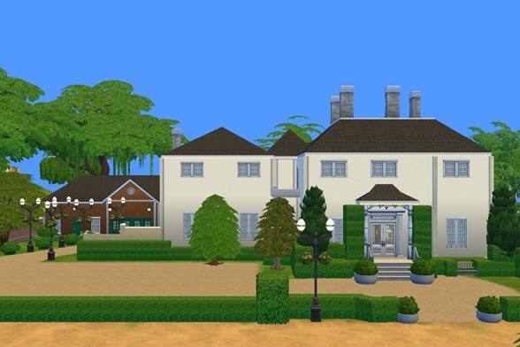 Look what I built on the Sims 4! #JaneAusten 's childhood home, Steventon House. #Regency home #TheSims4 Gallery