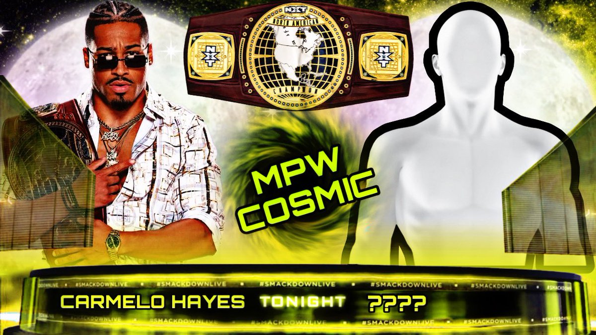 WilliamRegalMPW's tweet photo. Okay Carmelo Hayes @Jmb1Justin!! So on the 26th of April on Cosmic you will defend that North American Championship in a open challenge!! 

But it won’t be in any normal match!! That match will be Lumberjack Match!! 

Good Luck Champ!! https://t.co/DUTf9rKFsN