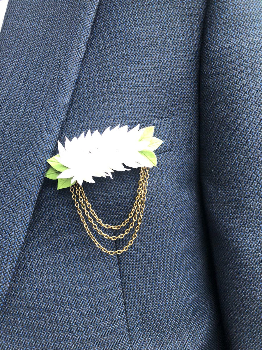 Excited to share the latest addition to my #etsy shop: Wedding Boutonnière Grooms Flower Best Man Boutonnière Clay Flowers White Jasmin etsy.me/3MNVXpr #clayflowers #wedding #boutonniere #groomsman #weddings #parsi