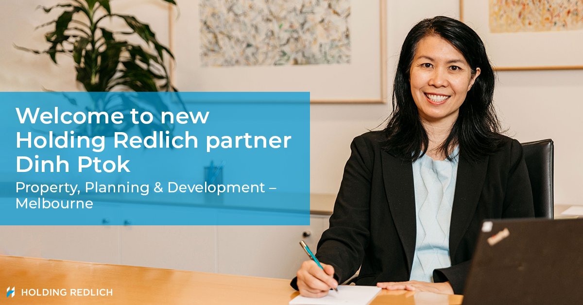 HoldingRedlich's tweet image. Welcome to our new #propertypartner Dinh Ptok. Based in #Melbourne, Dinh brings over 20 years of #commercial #propertylaw experience, acting as a trusted #legaladviser to #developers, A-REITs, #landlords, #tenants and not-for-profits. Read more here: ow.ly/KMky50NKeBI