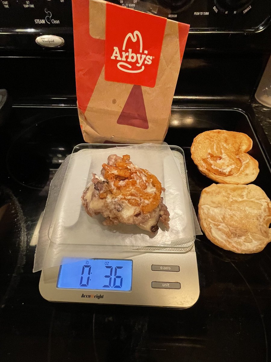 ToddHasler's tweet image. #ArbysWeHaveTheMeats $8.29 Smokehouse Garlic Ribeye no bun: