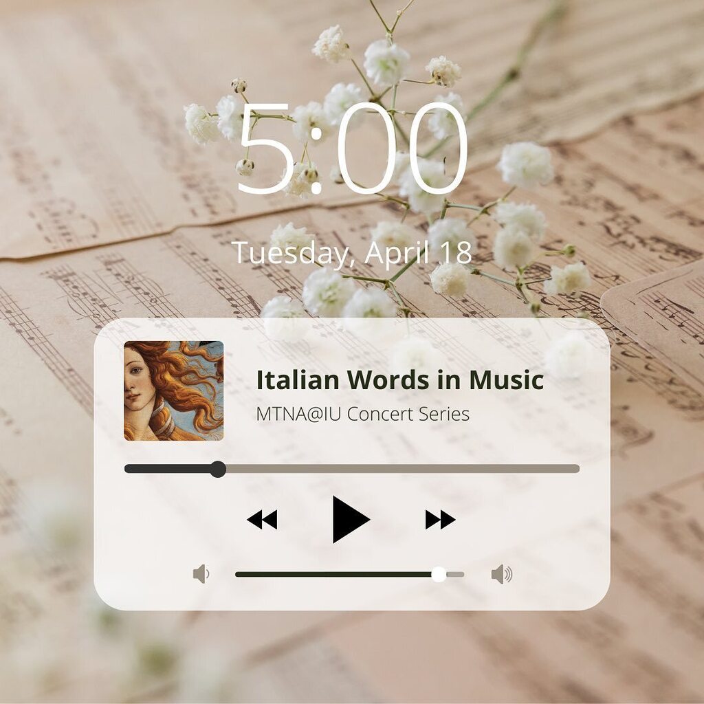 Don’t miss this awesome event organized by <a href="/mtna/">Mina.</a>.iu 🎶 We will be there with the Italian pianist Anna Rigoni for a special introduction on the Italian words used in music 🇮🇹✨ Join us to experience the magic of this concert in a relaxing atmosphere (wi… instagr.am/p/CrHnQ3gNrhL/
