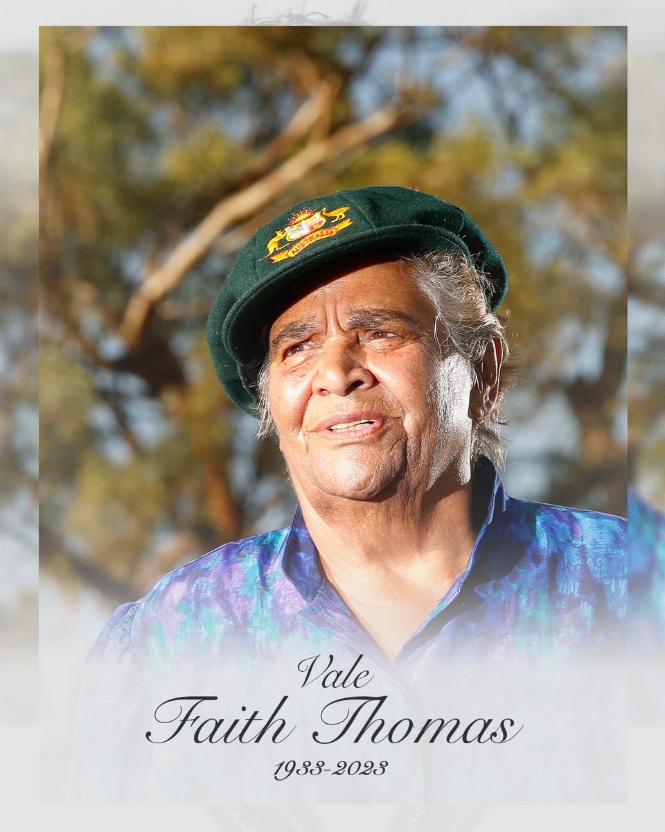 Please join us in mourning the loss of Faith Thomas, the first Aboriginal woman to play cricket for Australia. 

May she rest in peace ❤️