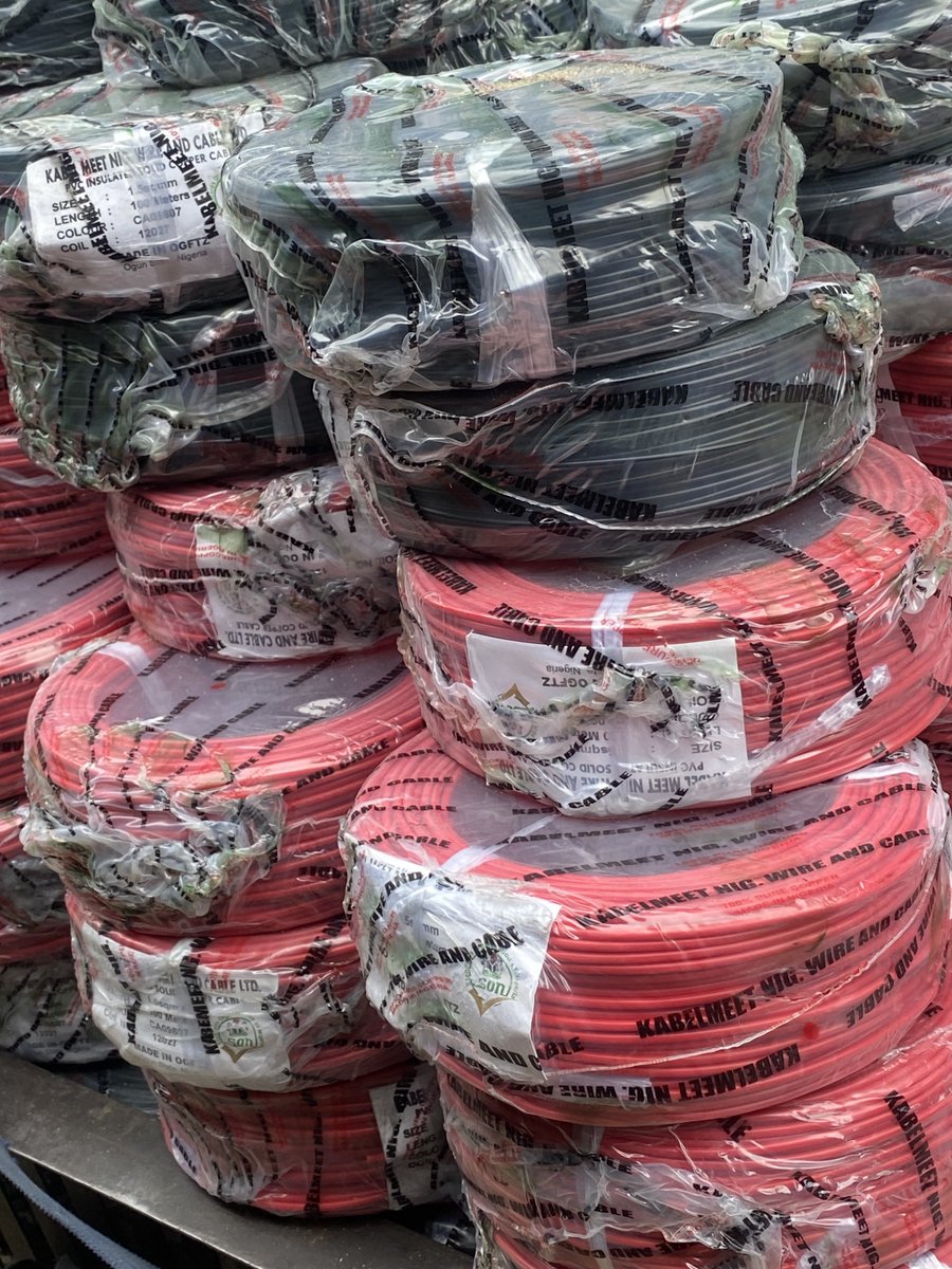 AMBIENT__GLOBAL's tweet photo. Buy Your Original Wire/Cable With us at Discounted Prices. Reach out to us Today on Call or WhatsApp - 08062154193.

#abuja #electrical #engineer #realestate #electricalwholesale #electricalengineering #engineering #investors #travel #luxury #highend #nigeria #electrician https://t.co/5GWGdnXVNg