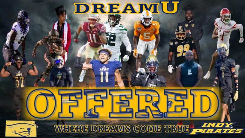After a conversation with <a href="/coachWebb_11/">Dominic Webb</a> I’am blessed and extremely thankful to say I have received an offer <a href="/DreamU_IndyFB/">Indy CC Football</a>