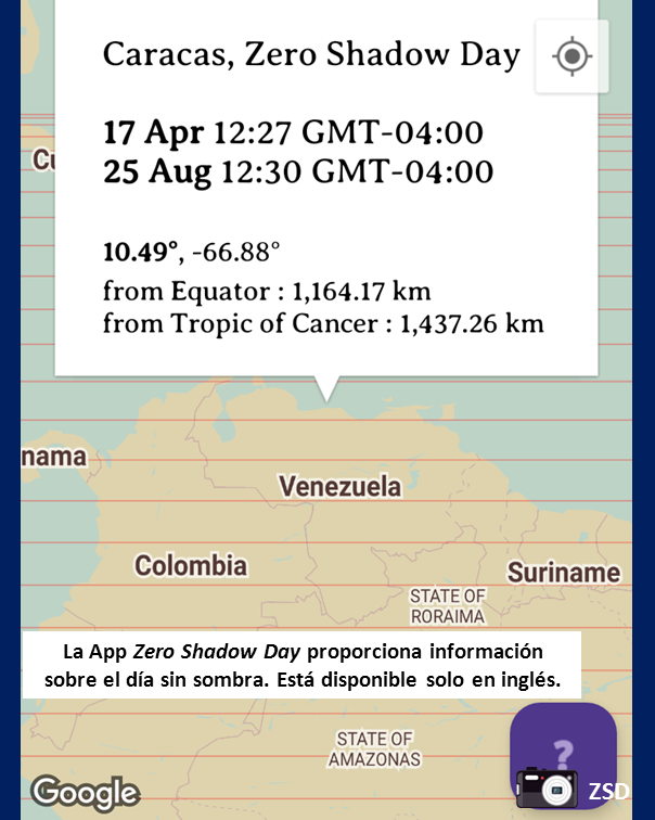 planethumboldt's tweet photo. Mañana lunes 17, a las 12:27 HLV (en Caracas) podrás ver que un objeto alargado (como un poste, o un cilindro) perpendicular a la superficie donde reposa, no proyectará sombra por un breve instante.
#DíaSinSombra 
#NoShadowDay 
#Abril 
#Lunes 
#17Abr
#Caracas https://t.co/ixVeKH9pDJ