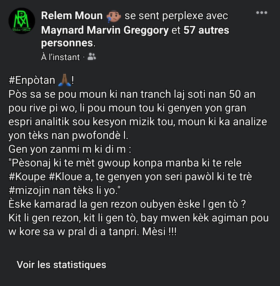relemmoun's tweet photo. @lamygeorges yon rega sou #Koupe #Kloue. Èske w pa ta renmen ede m jwenn plis limyè sou pwen sa ? https://t.co/0JEHmmkGxc
