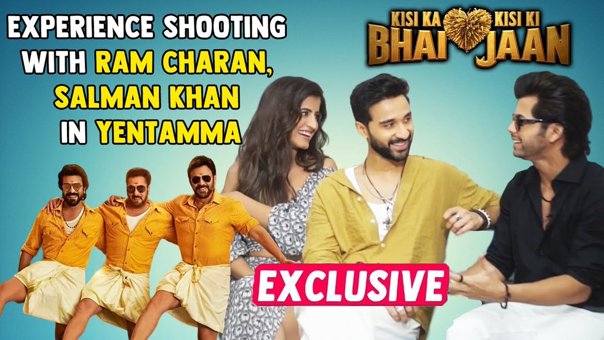 BollySpy's tweet photo. Shooting Experience With Mega Star #RamCharan & #SalmanKhan Exclusive Interview #RaghavJuyal, #SiddharthNigam, #Vinali
@DIVYASOLGAMA
Watch Video - https://t.co/yi464hukeM
@siddnigam_off @TheRaghav_Juyal @vinalibhatnaga1 @BeingSalmanKhan @SKFilmsOfficial #ShehnaazGill #Yentamma