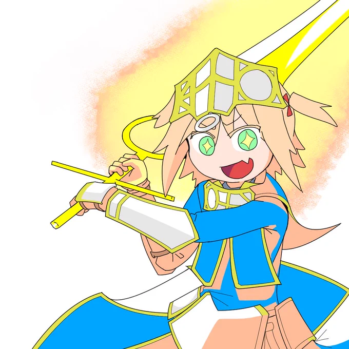 みんなで、VRMMORPGをはじめるようです。 あさひカリバー。 #おにまい #おにまいお絵描き