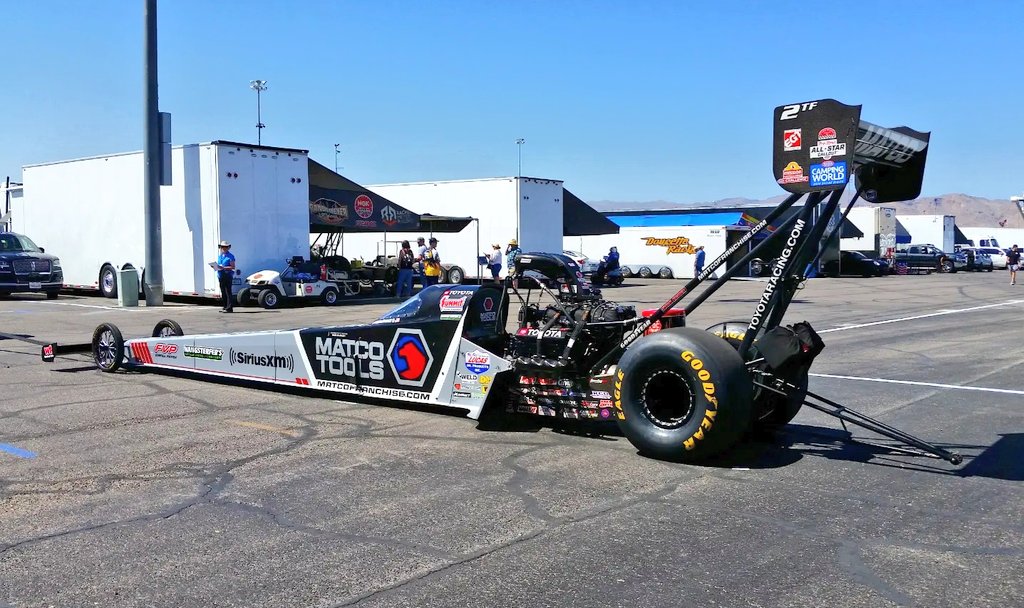 JPrusia's tweet photo. The winners of the 23rd Annual NHRA Four-Wide Nationals at The Strip at Las Vegas Motor Speedway.

Top Fuel: Antron Brown

Funny Car: Matt Hagan

Pro Stock: Dallas Glenn

#NHRA #NationalHotRodAssociation #NHRAonFOX #NHRACampingWorld #SpeedForAll #Vegas4WideNats https://t.co/4Wmhjgn9GX