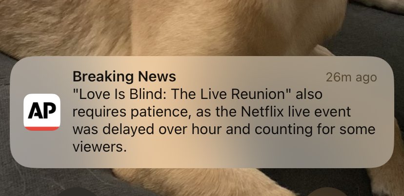 ScottEDoane's tweet photo. All networks better break in for this!! Our democracy depends on it #BreakingNews #LoveIsBlindLIVE https://t.co/cF2ptqlv6O