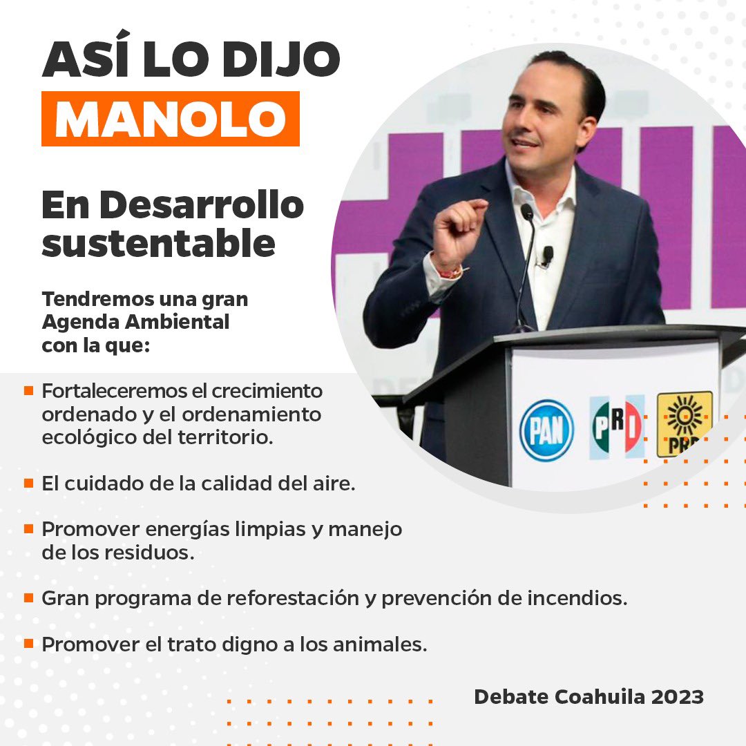 PRICoahuila's tweet photo. Tenemos en @manolojim al mejor candidato de la Alianza Ciudadana por la Seguridad. 

#ManoloGanóElDebate con propuestas emanadas de la Agenda para mejorar la calidad de vida.

https://t.co/wV93LG32nX 👈🏼

#ManoloGobernador #PaDelanteCoahuila https://t.co/Lz88QvsCuV