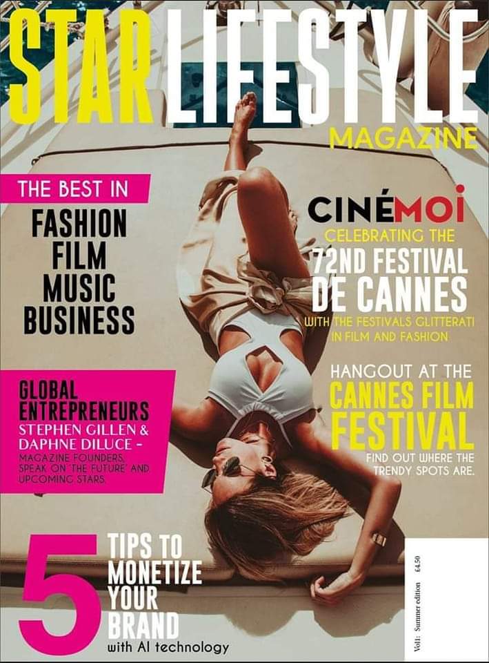 Welcome to the magazine changing futures!  Being released in Canne.
#film #music #filmcareer #musiccareer #fashion #fashioncareer #business #businesscareer #Canne #Canneexposure #StarLifeStyleMagazine #MagazineinCanne #fashionmagazine #businessmagazine #filmmagazine #music